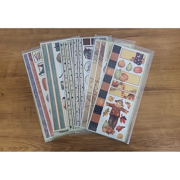 6 PC LOT Creative Memories Cottage Jumbo Great Lengths Stickers Power Palette - Picture 1 of 15